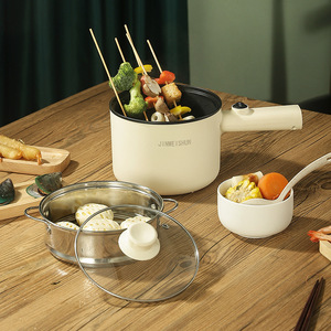 Mini sartén antiadherente eléctrica de acero multifunción, olla caliente portátil automática para cocinar sopa para Cocina de Inducción - Product Image 2