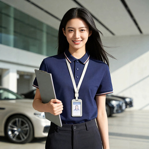 Chemises polo en coton pur sur mesure pour femmes, vêtements de travail, été, col à revers, impression de logo, chemises d'équipe pour le team building, chemises culturelles - Product Image 2
