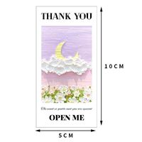 Autocollants de remerciement personnalisés en vinyle imperméable / Autocollants d'étanchéité RTS 50 pièces par sac 5cm*10cm / MOQ 10 sacs