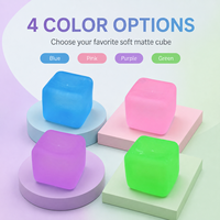 Jouets anti-stress texturés mats personnalisés, jouets à presser pour enfants et adultes, grands cubes de glace
