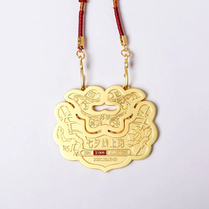 Médailles de marathon personnalisées OEM, médailles de course <span class=keywords><strong>à</strong></span> pied avec gravure de logo - Product Image 1