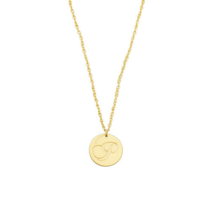 Collana Minimalista con Ciondolo a Lettera in Acciaio Inossidabile Placcato Oro, Gioielli Raffinati da Donna per Uso Quotidiano - Product Image 1