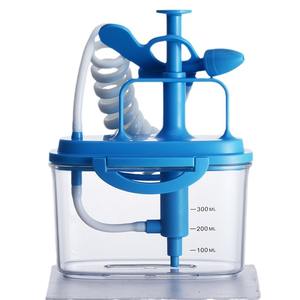 H04 Olla manual para irrigación nasal de 300 ml, tipo prensa, para adultos y niños, color azul - Product Image 1