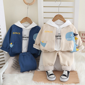 Dinosauro <span class=keywords><strong>3</strong></span> pezzi vestito 1 anno <span class=keywords><strong>bambino</strong></span> bambini vestiti ragazzi all'ingrosso - Product Image 2