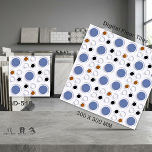 Revêtement de sol numérique en céramique brillante 12x12 Surface rustique rectifiée émaillée Qualité d'exportation Prix bon marché 30x30 300x300 Carreaux de sol - Product Image 6