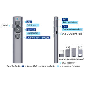 Presentador Inalámbrico con Logotipo Personalizado, Producto de Nueva Tendencia al por Mayor, Control Remoto Láser, Puntero Láser de Largo Alcance de 1mW para Presentaciones - Product Image 6