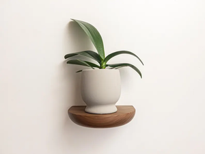 Mini colgadores de pared de madera curvada de Color nogal moderno, conjunto de estantes flotantes, sala de estar, galería, decoración del hogar, colgador de pared - Product Image 2