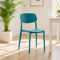 Chaises de salle à manger empilables en polypropylène PP, mobilier moderne pour la maison, chaises en plastique pour la cuisine, le café, le bistrot