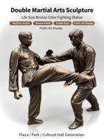 Estatua Humana 3D de Tamaño Real, Clásica, Hecha a Mano en Bronce Fundido, Decoración Moderna y Tradicional para Jardín, Parque o Plaza