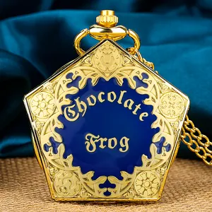 Ювелирные аксессуары шоколадная лягушка кулон Стимпанк ожерелье кварцевые карманные часы с цепочкой