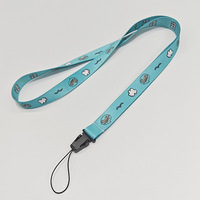 Lanière personnalisée en polyester écologique avec boucle latérale en plastique et porte-badge à crochet pour événements et expositions au bureau