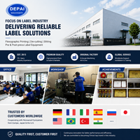 Imprimante flexographique multicolore pour étiquettes autocollantes, machine d'impression flexo