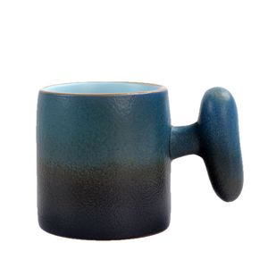 Tazza da <span class=keywords><strong>Caffè</strong></span> Latte in Ceramica Giapponese con Manico in Legno, Gradiente di Colore, in Ceramica Grezza, per Degustazione Tè, Basso MOQ, Direttamente dalla Fabbrica - Product Image 5