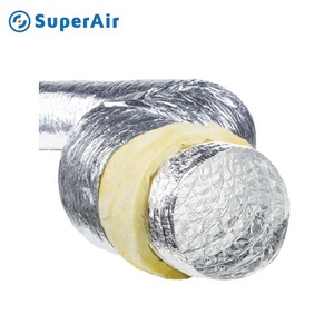 <span class=keywords><strong>Conduit</strong></span> flexible en aluminium isolé acoustique de vente chaude pour le système de la CAHT - Product Image 5