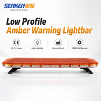 Barra de Luces LED de Perfil Bajo para Techo SENKEN de Alta Luminosidad de 48 Pulgadas, Barra de Luces Intermitentes de Emergencia para Automóviles