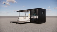 Conteneur de luxe pour restaurant bar, livraison de luxe, pré-fait