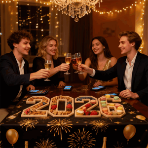 Modernes Design Holz-Servierbrett mit <span class=keywords><strong>2026</strong></span> Nummern Holz-Serviertabletts für Wohnungsdekoration - Product Image 6