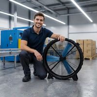 GIMEFAN GF-P3 900W PMSM Motor Industrielüfter 38000m³/h Luftstrom 1,5m HVLS-Lüfter 4,92ft Stufenlose Geschwindigkeitsregelung Doppelkugellager-Lüfter