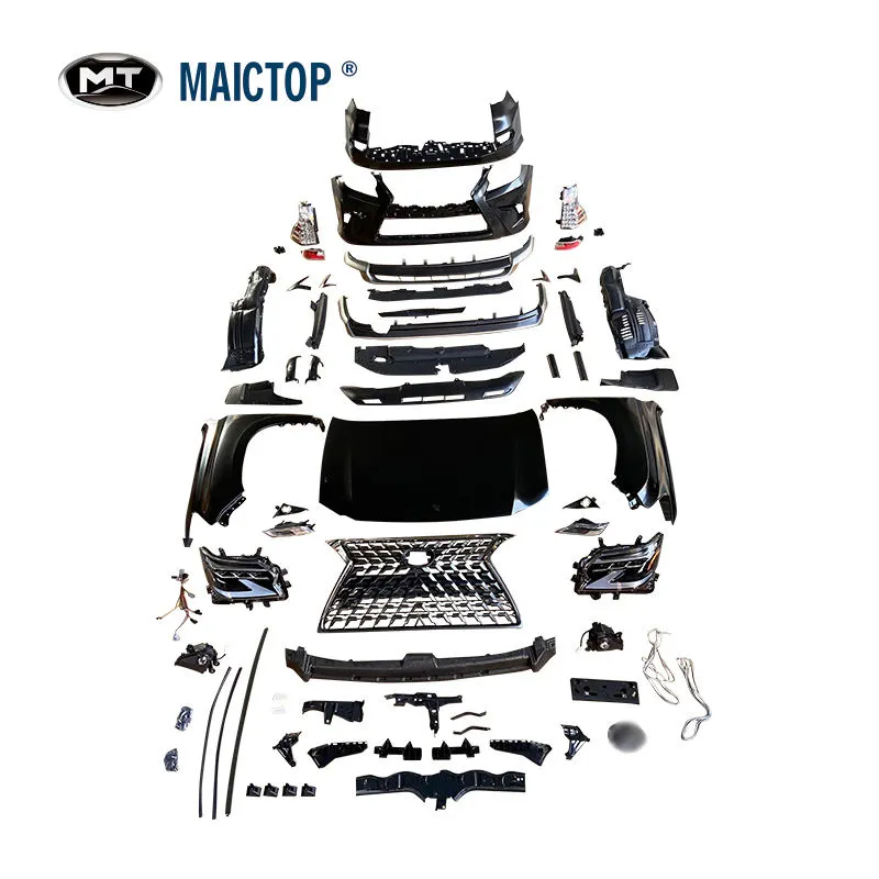 Maictop High quality Body Parts for Prado to Lexus GX460 Body Kit with Front Bumper Grille Head Light Tail Lamp