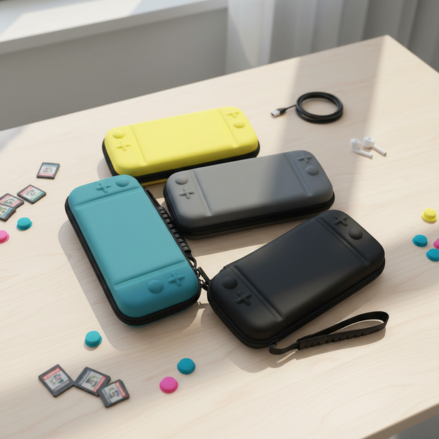 Custom for Switch Lite Hard Shell Carrying Case with Hand Strap EVA Material Full Protection & Customizable Logo
