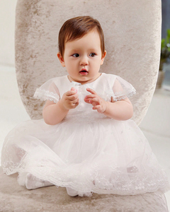 Vestido de <span class=keywords><strong>bautizo</strong></span> <span class=keywords><strong>para</strong></span> bebé recién nacido, vestido de bautismo de encaje <span class=keywords><strong>para</strong></span> niña, <span class=keywords><strong>vestidos</strong></span> <span class=keywords><strong>para</strong></span> <span class=keywords><strong>niñas</strong></span> pequeñas, conjunto de ropa blanca, vestido con sombrero - Product Image 2