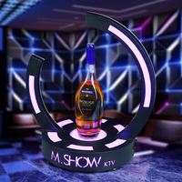 Discothèque fournitures métal LED présentoir bouteille de vin glorifier présentoir bouteille Service présentateur