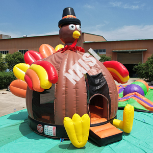 Fabbrica a buon mercato Festival del PVC Moonwalk salto casa gonfiabile a tema tacchino salto buttafuori <span class=keywords><strong>castello</strong></span> per bambini - Product Image 3