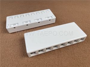 Échantillon gratuit d'équipement à <span class=keywords><strong>fibre</strong></span> optique <span class=keywords><strong>RJ45</strong></span> 8P8C UTP CAT5E Boîtier <span class=keywords><strong>de</strong></span> montage mural en surface à 8 ports pour <span class=keywords><strong>fibre</strong></span> optique et connexion réseau - Product Image 2