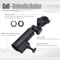 Porte-parapluie de golf en plastique pour chariot de golf ou accessoire de sport de golf