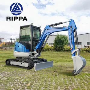 Gratis pengiriman merek Rippa 3 Ton tas mikro Rypadlo 3.5 Ton Kubota mesin penggali Mini mesin penggali