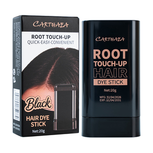 Tinte en Barra para Retocar Raíces, 20g, Semipermanente, Negro, Castaño Oscuro, Color Café, Henna Natural para Cubrir Canas, Superventas - Product Image 1