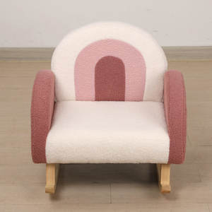 Fauteuil à bascule en velours Teddy pour enfants, canapé de haute qualité, canapé pour enfants pas cher, vente en gros de chaises pour bébés, meubles pour enfants dans la chambre à coucher - Product Image 3