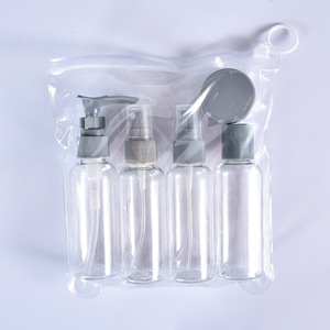 Juego de Botellas de Viaje Mini Personalizadas de Proveedores Chinos, Juego de Sub-botellas de Viaje 6 en 1, Botellas Portátiles con Bolsa - Product Image 4