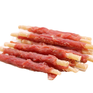 Organik köpek aperatif toptan ördek et sarsıntılı dana rulo evcil hayvan ödül maması diş temizleme çubukları ile - Product Image 5