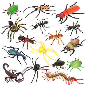 Figuras de Insectos de PVC Sólido al por Mayor: Escarabajo, Abeja, Araña, Mariposa, Figuras de Animales, Juguetes - Product Image 1