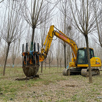 Transplanteur d'arbres haute performance et machine à creuser les arbres, adapté au jardinage, à l'agriculture, pelle à arbres pour excavateur
