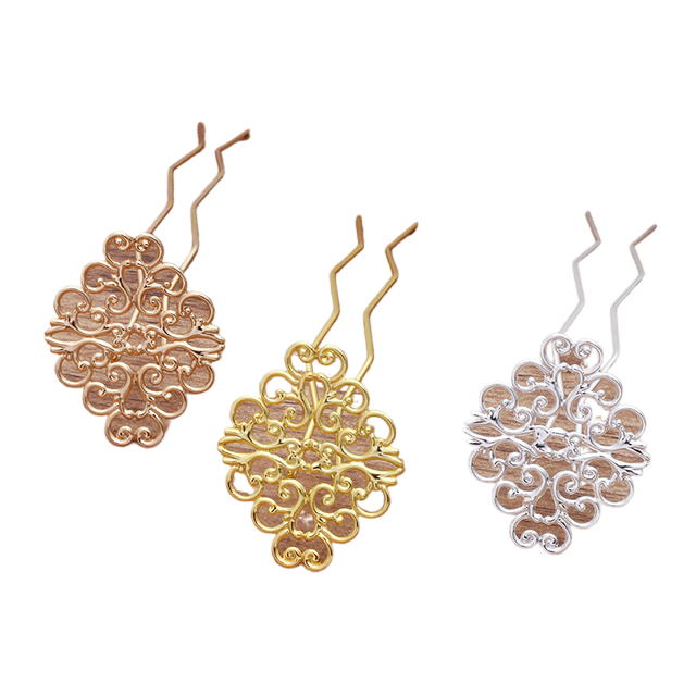 jiangc (09102)36*30MM flower-shaped U-shaped hairpin 7-shaped
