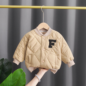 <span class=keywords><strong>Veste</strong></span> d'hiver en coton pour bébé garçon, ensemble de 2 pièces, uniforme de baseball pour enfants, vêtements d'extérieur chauds et décontractés - Product Image 5
