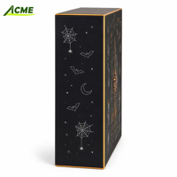 Boîte de calendrier de l'avent d'Halloween personnalisée, 24 jours, vide, avec ruban, pour emballage de chocolats et bonbons, cadeau surprise