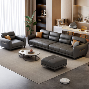 Đơn Giản Hiện Đại Công Nghệ 2024 Vải Sofa Đặt Đồ Nội Thất Phòng Khách Bắc Âu Loại Ánh Sáng Sang Trọng 1 + 2 + 3 Chỗ Ngồi Cắt Sofa - Product Image 4