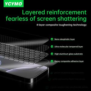 YCYMO GEN4 <span class=keywords><strong>Protector</strong></span> de pantalla de vidrio cerámico antiarañazos irrompible con caja fácil para Samsung S24 + Ultra S25 + Ultra - Product Image 6