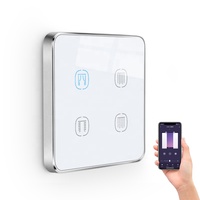 Interruptor inteligente para pared, pulsadores táctiles de línea N + L estándar para smart life, tuya, zigbee, UK, EU