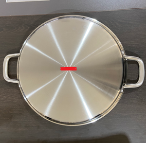 Customized SS 316 Stainless Steel 3 Layers Tri-ply Non-stick Honeycomb Two 2 Handles <strong>Paella</strong> <strong>Pan</strong> - Product Image 5