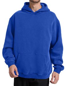 Sweat à capuche en coton épais de qualité supérieure pour hommes et femmes, grande taille, unisexe, confortable et élégant, directement de l'usine - Product Image 2