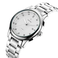 Yonghong 5ATM montres mécaniques automatiques résistantes à l'eau boîtier en acier inoxydable élégant bracelet paquet de boîte-cadeau de noël