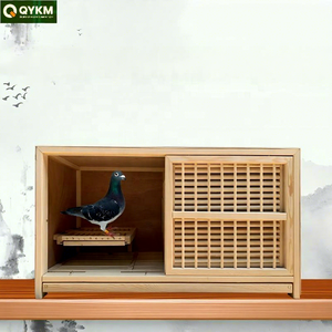 Cage d'élevage modulaire en bois personnalisée, résistante aux intempéries, système de nichoirs multi-niveaux, pour l'élevage commercial de pigeons de course - Vente chaude - Product Image 3