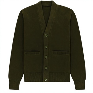 Suéter de Punto Acrílico Verde Oliva para Hombre, Fraternidad Alpha, Cuello en V, Bordado Griego con Logotipo APA, Manga Larga, Ropa Universitaria - Product Image 1
