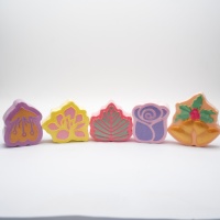Boules de Bain Effervescentes aux Fleurs, Aubergine, Feuille de Lotus, Gourde pour une Peau Douce et Tendre – Spa Corporel pour le Bain