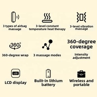 Nouveau dispositif de Massage de jambe de Vibration de compresse chaude d'airbag de vague d'air pneumatique électrique pour le Massage de mollet et de cuisse