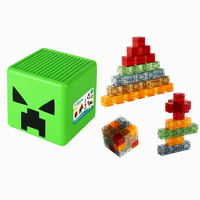 Ensemble de 72 blocs de construction magnétiques STEM, tuiles de construction transparentes en forme de cube, jouet éducatif avec boîte de rangement